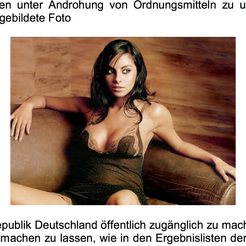 Erotisches Bild aus Urteil des deutschen Bundesgerichtshofs
