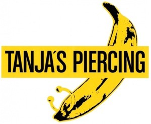 Bild: Marke «TANJA'S PIERCING» mit gepiercter Banane