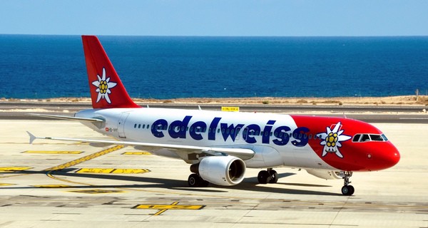 Foto: Airbus A320 der Fluggesellschaft Edelweiss Air