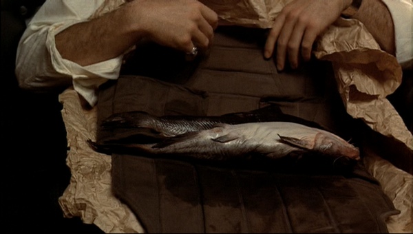 Foto: «Sizilianische Botschaft»-Szene aus dem Film «Der Pate» (Tote Fische als Todesdrohung)