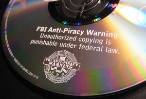 Foto: FBI-Anti-Piraterie-Warnung auf einer Musik-CD