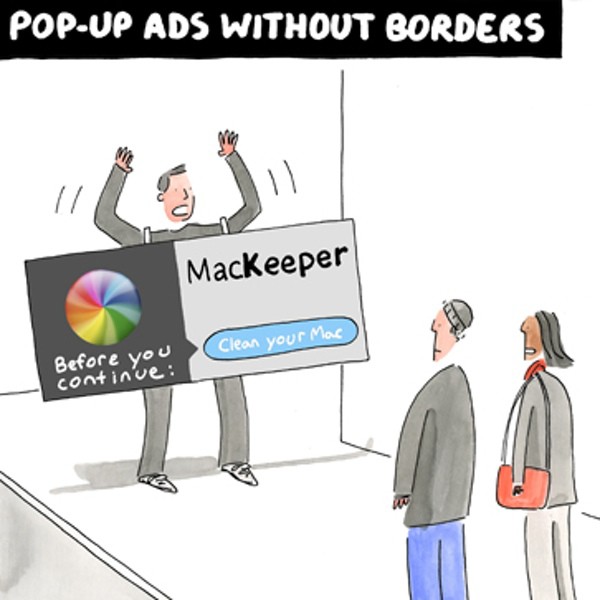 Cartoon: Pop-up-Werbung