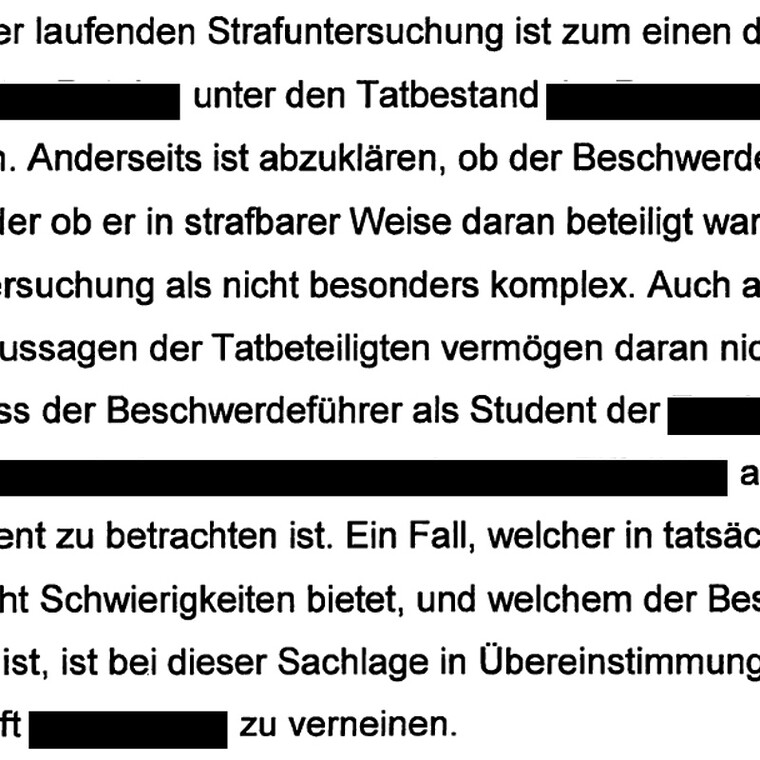 Text: Auszug aus einem Beschluss des Obergerichts des Kantons Zürlich bezüglich keine Gewährung von amtlicher Verteidigung wegen überdurchschnittlicher Intelligenz
