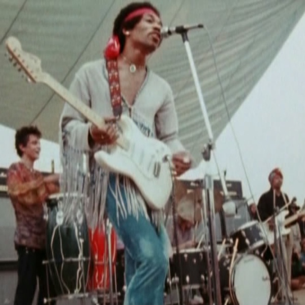 Foto: Jimi Hendrix am «Woodstock Festival» (1969)