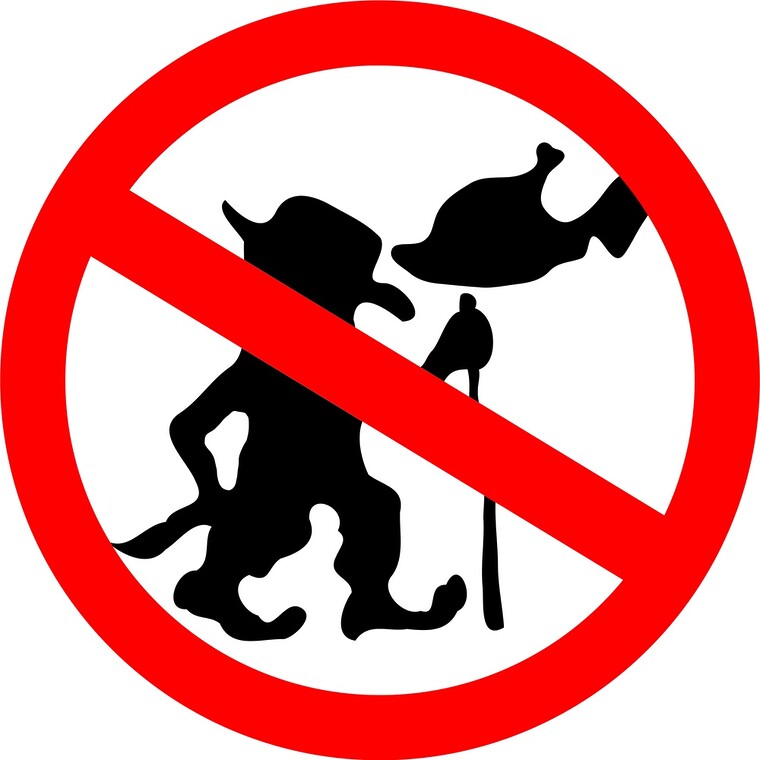 Bild: Verbotsschild «Do Not Feed The Troll»