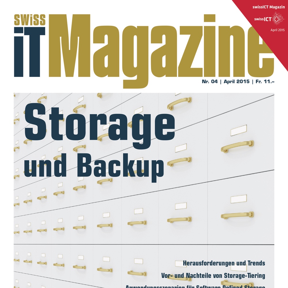Bild: Titelseite von Swiss IT Magazine-Ausgabe 2015/04