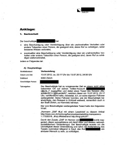 Dokument: Bezirksgericht Zürich, Urteil GG150250-L vom 26. Januar 2016, Anklage (Seite 2)