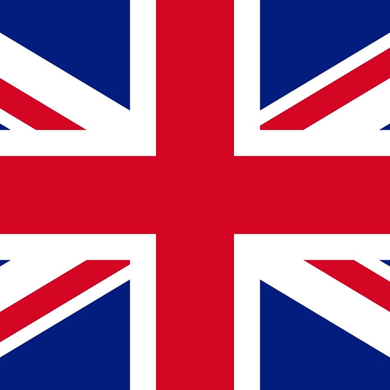 Flagge: Grossbritannien (mit teilweise abgeschnittenen Seitenrändern)