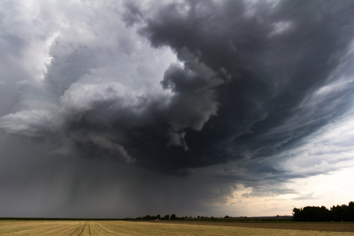 Foto: Dunkle Sturmwolken