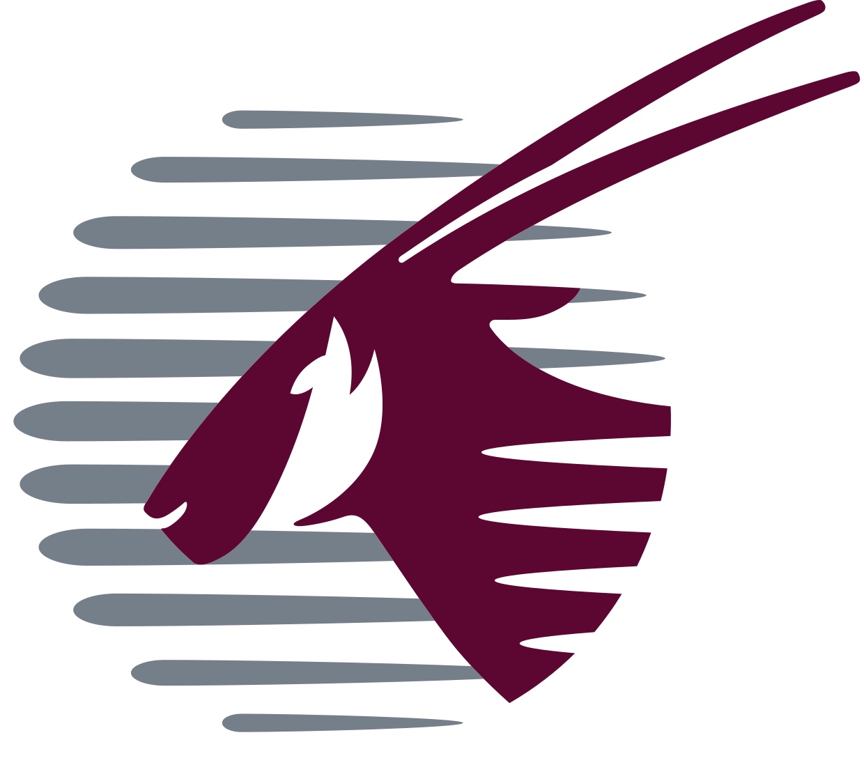 Logo: Qatar Airways (nur Teil mit Oryxantilope)