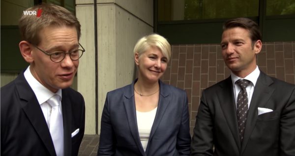 Screenshot: Anwaltskollegen Wolfgang Heer, Wolfgang Stahl und Anja Sturm