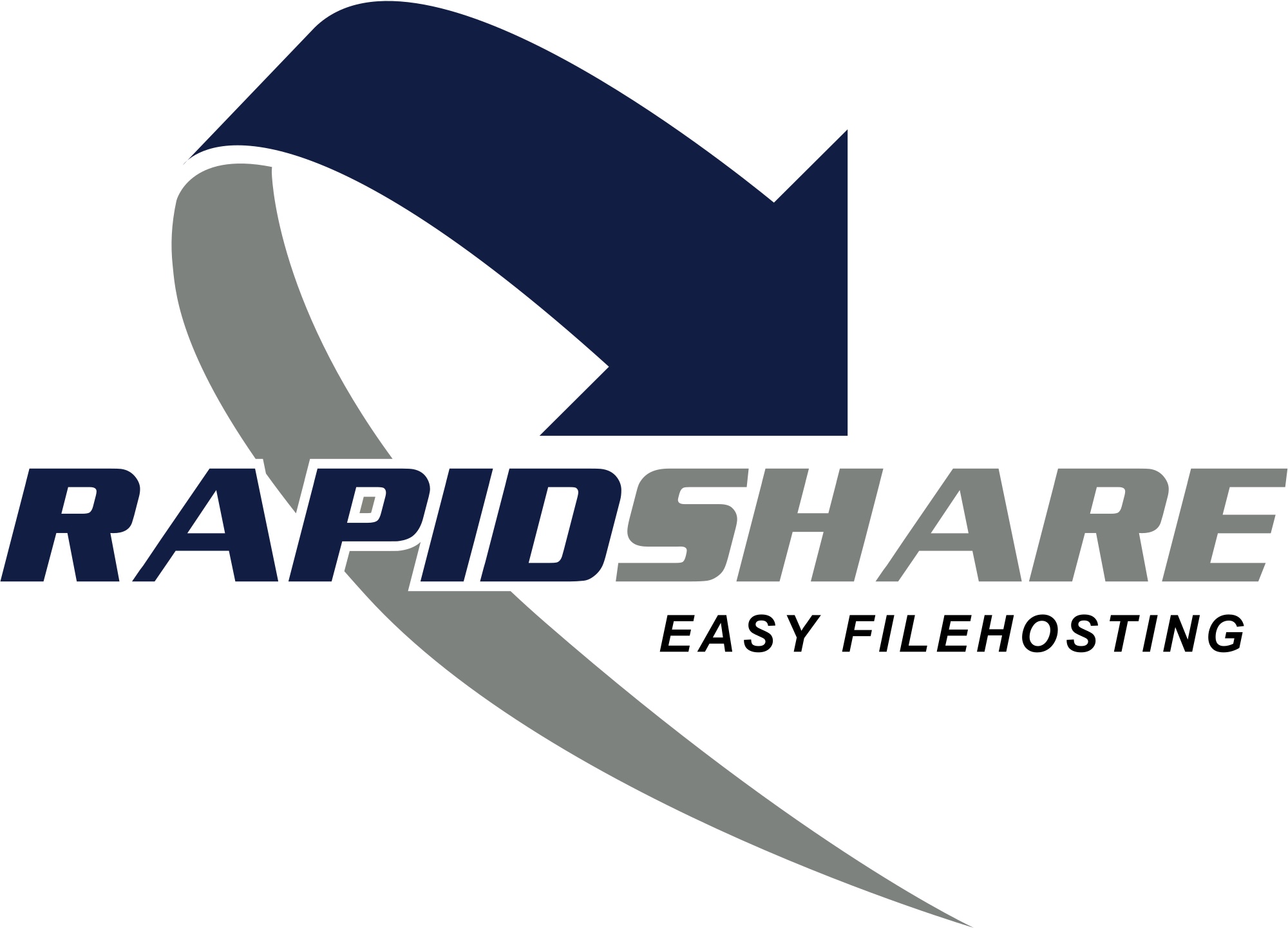 Logo: Rapidshare («RAPIDSHARE EASY FILEHOSTING»)