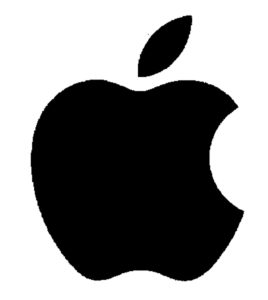 Bild: Apple-Logo (angebissener Apfel mit Blatt)