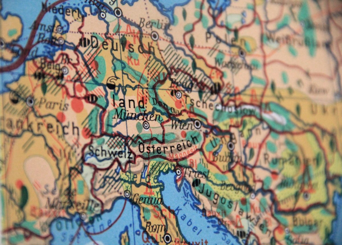Landkarte: Mitteleuropa