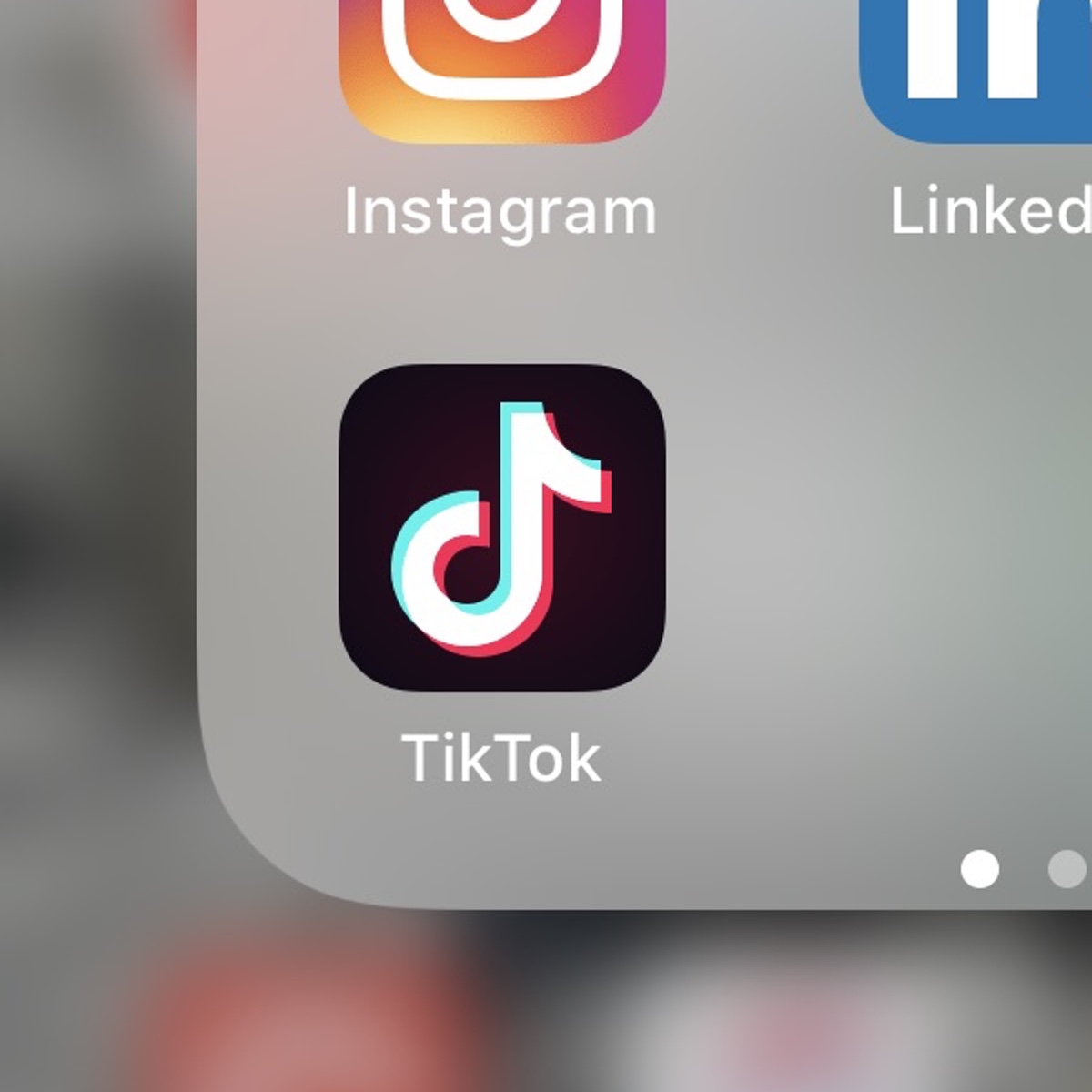 Screenshot: Logo / Icon der TikTok-App (iOS)