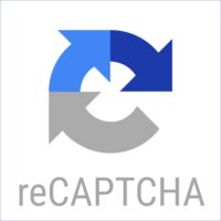 Logo: Google reCAPTCHA mit blauem Rahmen