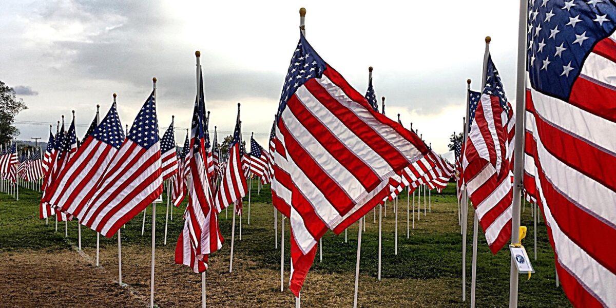 Foto: Amerikanische Flaggen