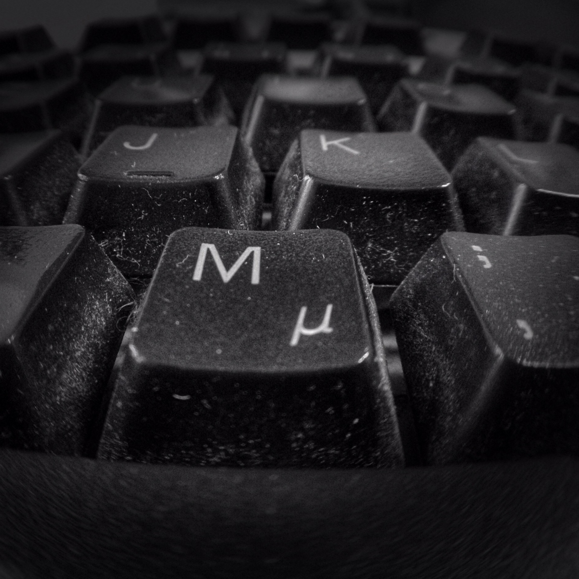 Foto: Verdreckte Computer-Tastatur