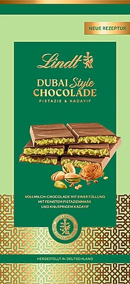 Foto: «Dubai-Schokolade» von Lindt & Sprüngli in Deutschland