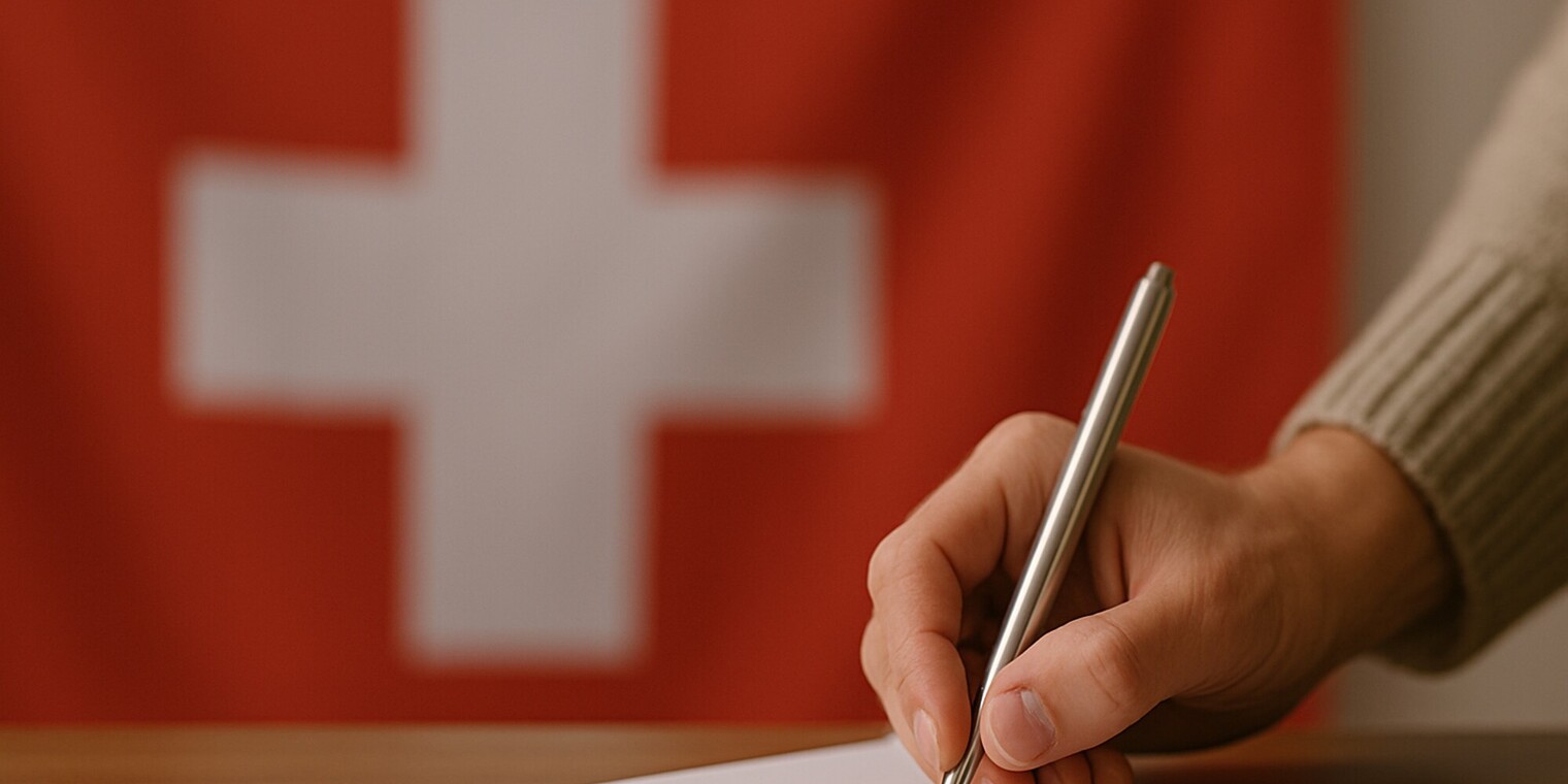 Bild: Unterschreiben von Hand (KI-generiert)