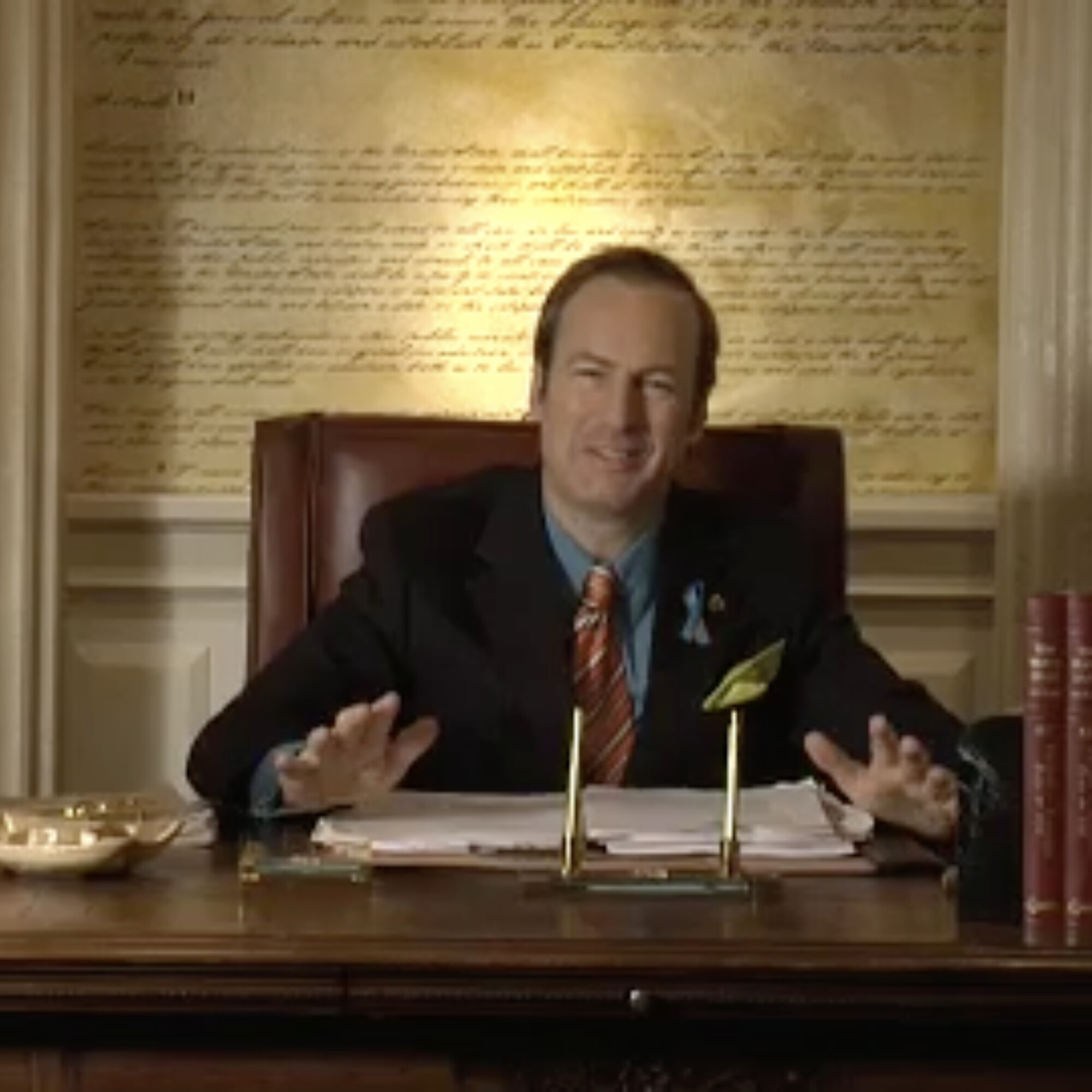 Screenshot: Fernsehwerbung des fiktiven amerikanischen Anwalts Saul Goodman