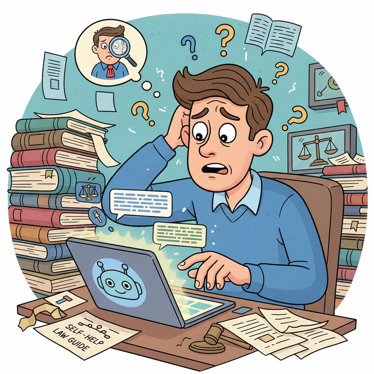Symbolbild: KI-Rechtsberatung (KI-generiert)