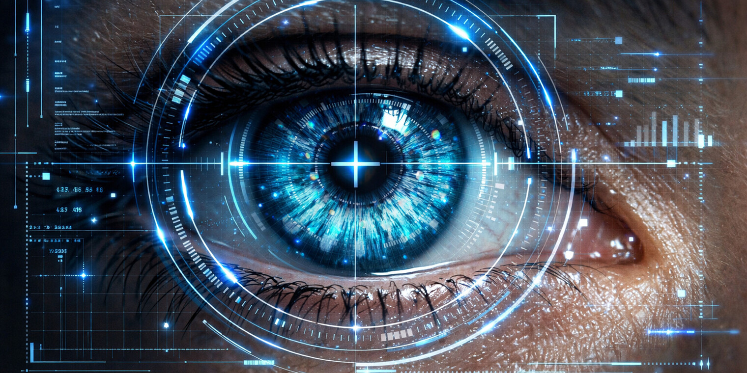 Symbolbild: Iris-Scan (KI-generiert)