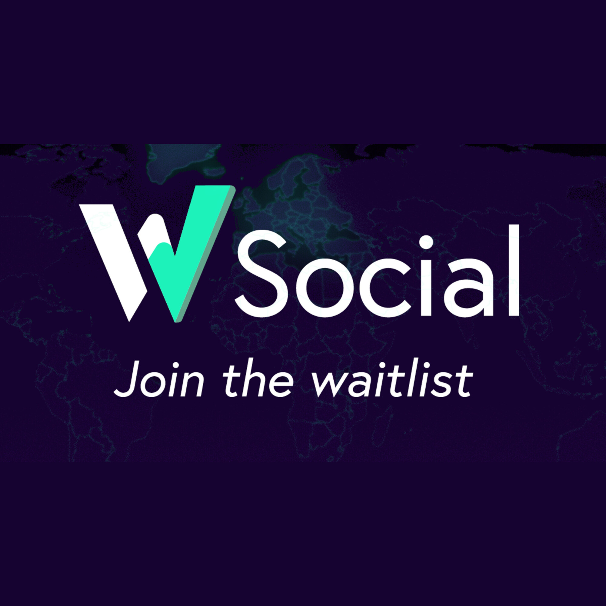 Logo: «W Social» (mit dem Hinweis «Join the waitlist»)